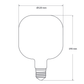 Porcelain T120 LED Bulb