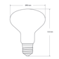 8W R80 Dimmable Reflector LED Globe (E27) in Natural White