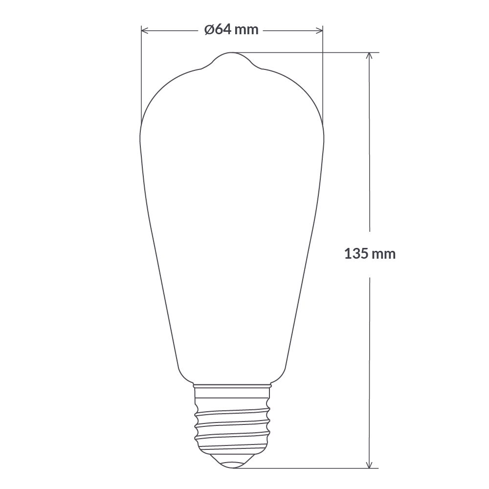 4W Edison Spiral Dimmable LED Bulbs