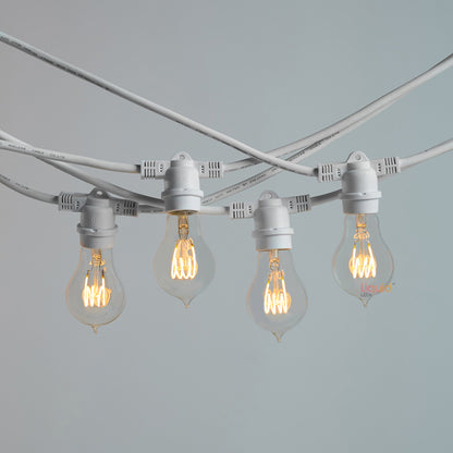 20m White Festoon String Lights with 20 Bulb 240V
