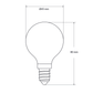 4 Watt Fancy Round Dimmable LED Filament Bulb (E14) Clear Fancy Round LiquidLEDs Lighting 