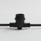 10m Black Festoon String Lights with 10 Bulb 240V