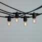 10m Black Festoon String Lights with 10 Bulb 240V